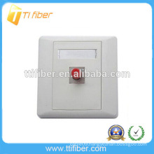 High quality Single port FC fiber optic faceplate/wall plate